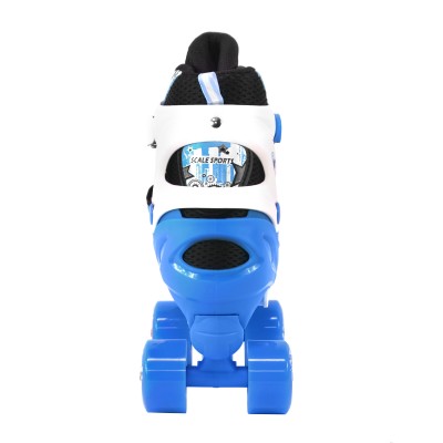 Adjustable Light Blue Quad Roller Skates For Kids Medium Sizes   570028736